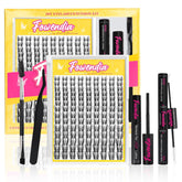 Fowendia Freya manga lash clusters pack for easy DIY lash extensions.