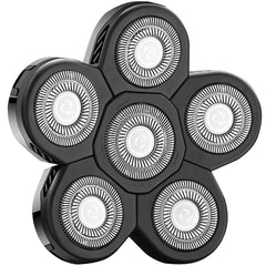 FOXSONIC universal 6-blade heads offer broad compatibility for mainstream shavers