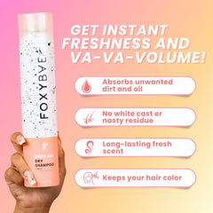 FoxyBae Champú Seco con Biotina para fortalecer el cabello.