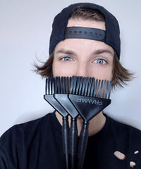 Framar AccuSoft bristles blend soft and stiff fibers for precise control.