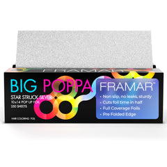 Framar Big Poppa silver pop-up foil box for quick highlighting.