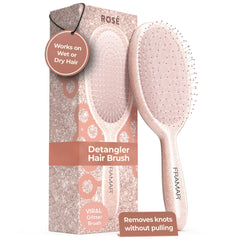 FRAMAR Glitter Hair Brush Detangler main view for gentle detangling