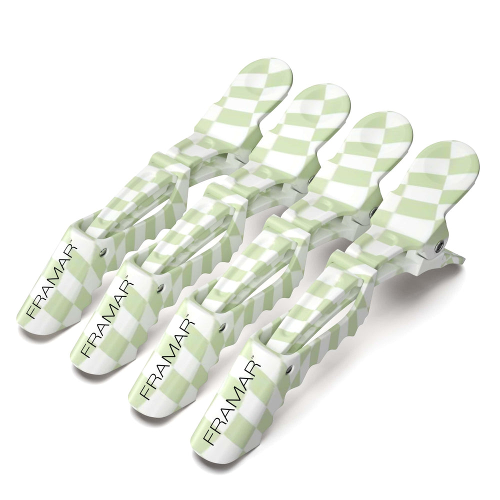 Pinzas FRAMAR cocodrilo con diseño cuadros, ideal para secciones firmes