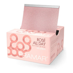 FRAMAR Rose hair foil pop-up with non-slip grip for smooth highlighting sessions
