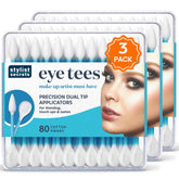 Fran Wilson Eye Tees cotton tips double-ended design for precise makeup blending.