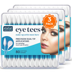 Fran Wilson Eye Tees cotton tips double-ended design for precise makeup blending.