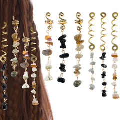 FRDTLUTHW dreadlock jewelry in black adds subtle sparkle for everyday looks.