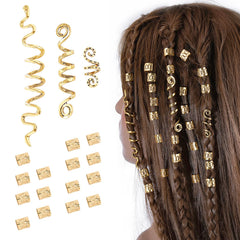 FRDTLUTHW joyas para trenzas en oro, brillos para fiestas.