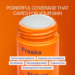 Freaks of Nature Sun Stick in action for easy, mess-free reapplication during outdoor activities