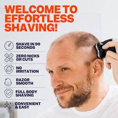 Freebird FlexSeries body shaver offers versatile grooming for torso and limbs.