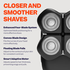 Freebird FlexSeries groin shaver offers careful precision for sensitive zones.