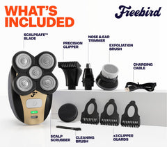 Freebird FlexSeries nose trimmer for tidy nose and ear hair.