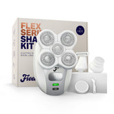 Freebird FlexSeries Razor handle close-up with ergonomic grip for comfortable grooming.