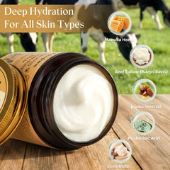 Close-up of FreeJune balm texture showing a rich, creamy consistency