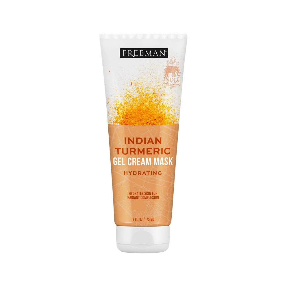Freeman Exotic Blends Indian Turmeric Gel Cream Mask packaging image highlighting hydration