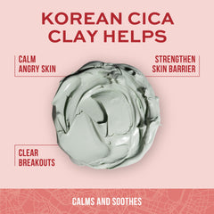 Freeman Exotic Blends Korean Cica Clay Mask on face during application