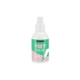Freeman Flirty Feet spray bottle on feet application for quick at-home foot care