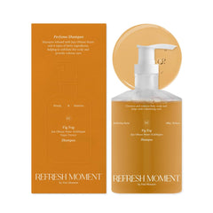 FREEMOMENT Perfume Shampoo: botella frontal muestra fragancia duradera