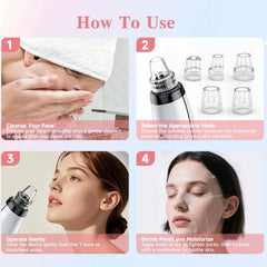 FREESHOW pore vacuum is USB-rechargeable for on-the-go skincare