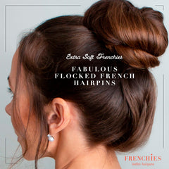 Frenchies horquilla francesa twist para cabello fino aporta sujeción suave.