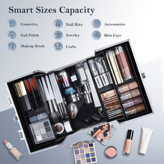 FRENESSA cosmetic case lock with key for secure travel.