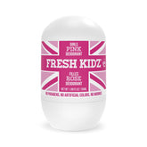 Fresh Kidz pink bottle ready for daily odor protection during school