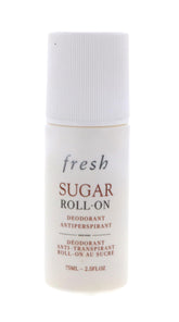 Fresh Sugar Roll-On Deodorant bottle with a refreshing scent and smooth application.
