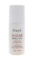 Fresh Sugar Roll-On Deodorant packaging showcases compact 75ml bottle.