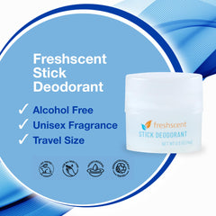 Freshscent alcohol-free deodorant with light unisex fragrance.