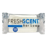 Freshscent barra de jabón 100-pack tamaño viaje, ideal para hoteles y kits de bienvenida.