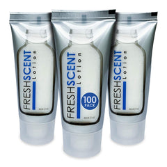 Freshscent lotion 1oz tube ready for hotel amenities and guest rooms.