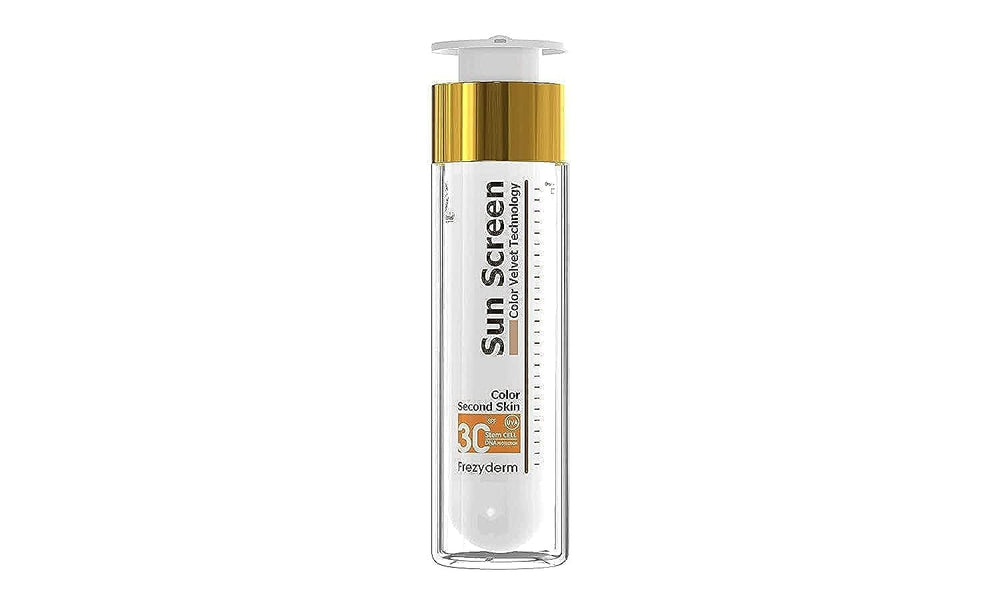 FREZYDERM Sun Screen Color packaging showing SPF 30 protection for daily use.