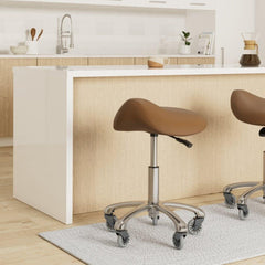 FRNIAMC saddle stool height adjustment for diverse users.