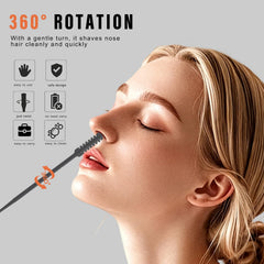 FROADB nose trimmer includes cleaning brush for easy maintenance.