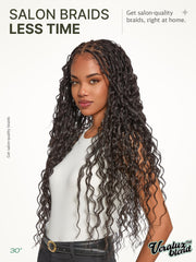 Frodio Veralux fiber wig 200% density for voluminous, natural-feeling body.