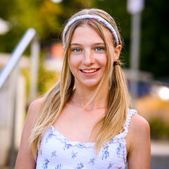Frog Sac diadema ajustable 17-20 pulgadas, cómodo para niñas y adolescentes.