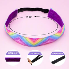 Diadema FROG SAC arcoíris con tejido multicolor para estilo audaz