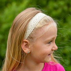 Diadema de encaje elástico de FROG SAC sin resbalón, ideal para deporte.