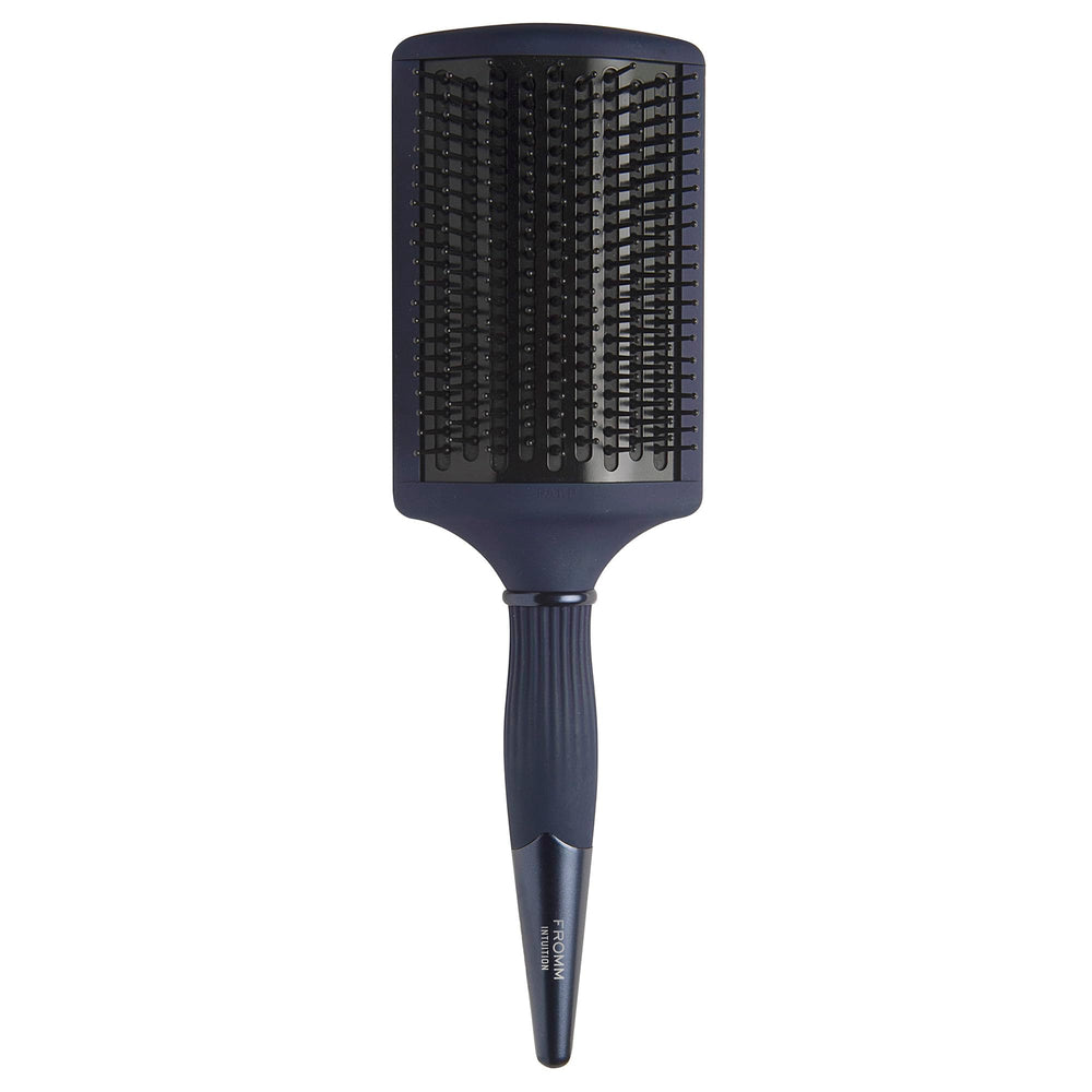 Fromm Intuition ceramic hot paddle brush front view for quick smoothing with broad coverage.