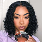 Fronbanis glueless wig front view with natural hair texture