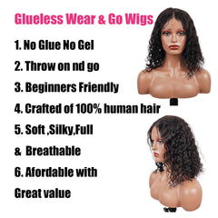 Fronbanis natural black bob wig with 180 density for fullness