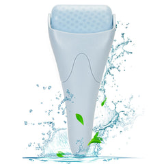 Fronnor Ice Roller on the face for cooling massage to boost circulation and glow.