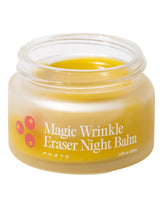 Froya Organics Intensive Wrinkle Night Balm jar close-up; rich texture for overnight hydration