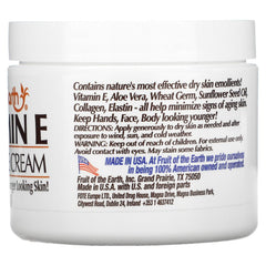 Fruit of the Earth Vitamin-E Bogo Cream jar closeup – ideal for moisturizing skin