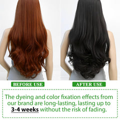 Champú colorante FSLHCY con espuma suave para cabello oscuro