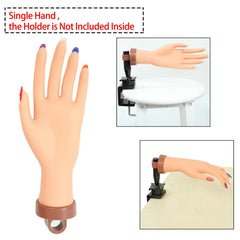 FU SHEN practice hand with flexible fingers for versatile nail designs.