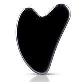 FUIYOOCEN gua sha de obsidiana para rostro en forma de corazón mejora el contorno.