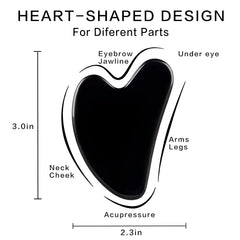 FUIYOOCEN gua sha de obsidiana para contorno mandibular define la línea de la mandíbula.