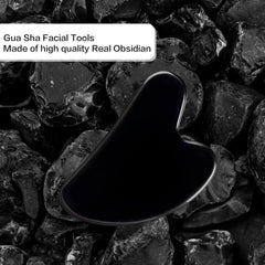 FUIYOOCEN gua sha de obsidiana ayuda a disminuir hinchazón visible con uso regular.