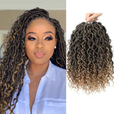 Fulcrum Goddess Locs 12in pack8 display full-length crochet hair for versatile styling.